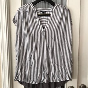 George Striped Flowy Top